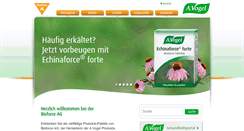 Desktop Screenshot of bioforce.ch